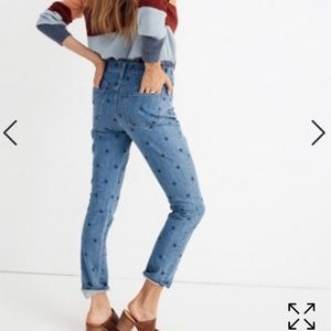 NWOT Madewell High-Rise Boyjean in Starry Night